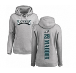 Women's Nike Philadelphia Eagles #29 Avonte Maddox Ash Backer Pullover Hoodie