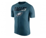 Men's Philadelphia Eagles Nike Midnight Green Legend Staff Practice Performance T-Shirt