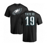 Nike Philadelphia Eagles #19 Golden Tate III Black Name & Number Logo T-Shirt