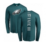 Nike Philadelphia Eagles #19 Golden Tate III Green Backer Long Sleeve T-Shirt