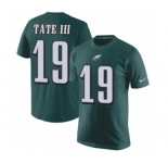 Nike Philadelphia Eagles #19 Golden Tate III Green Rush Pride Name & Number T-Shirt