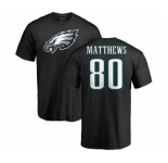 Nike Philadelphia Eagles #80 Jordan Matthews Black Name & Number Logo T-Shirt