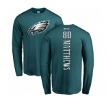 Nike Philadelphia Eagles #80 Jordan Matthews Green Backer Long Sleeve T-Shirt