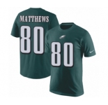 Nike Philadelphia Eagles #80 Jordan Matthews Green Rush Pride Name & Number T-Shirt