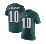 Philadelphia Eagles #10 DeSean Jackson Green Rush Pride Name & Number T-Shirt