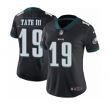 Women's Nike Philadelphia Eagles #19 Golden Tate III Black Alternate Vapor Untouchable Limited Player NFL Jersey