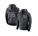 FL Men's Nike Jacksonville Jaguars #56 Dante Fowler Jr Stitched Black Anthracite Salute to Service Player Performance Hoodie