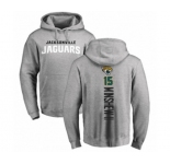 Football Jacksonville Jaguars #15 Gardner Minshew II Ash Backer Pullover Hoodie