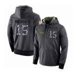 Football Men's Jacksonville Jaguars #15 Gardner Minshew II Stitched Black Anthracite Salute to Service Player Performance Hoodie