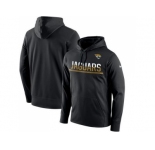 Men's Jacksonville Jaguars Nike Black Sideline Circuit Pullover Performance Hoodie