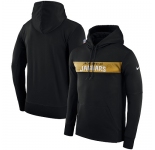 Men's Jacksonville Jaguars Nike Black Sideline Team Performance Pullover Hoodie