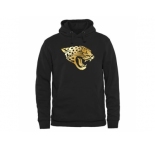 Men's Jacksonville Jaguars Pro Line Black Gold Collection Pullover Hoodie