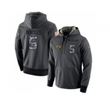 NFL Men's Nike Jacksonville Jaguars #5 Blake Bortles Stitched Black Anthracite Salute to Service Player Performance Hoodie