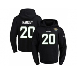 Nike Jacksonville Jaguars #20 Jalen Ramsey Black Name & Number Pullover NFL Hoodie