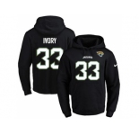 Nike Jacksonville Jaguars #33 Chris Ivory Black Name & Number Pullover NFL Hoodie