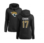 Football Women's Jacksonville Jaguars #17 DJ Chark Black Name & Number Logo Pullover Hoodie