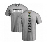 Football Jacksonville Jaguars #15 Gardner Minshew II Ash Backer T-Shirt