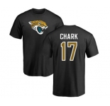 Football Jacksonville Jaguars #17 DJ Chark Black Name & Number Logo T-Shirt