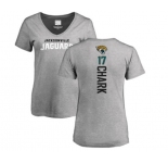 Football Women's Jacksonville Jaguars #17 DJ Chark Ash Backer T-Shirt