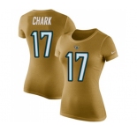 Football Women's Jacksonville Jaguars #17 DJ Chark Gold Rush Pride Name & Number T-Shirt