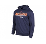 Denver Broncos Majestic Navy Blue Synthetic Hoodie Sweatshirt