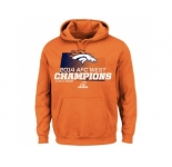 Denver Broncos Majestic Orange 2014 AFC West Division Champions Hoodie