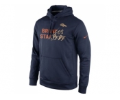 Denver Broncos Nike Navy Gold Collection KO Pullover Performance Hoodie