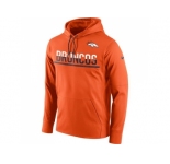 Men's Denver Broncos Nike Sideline Circuit Orange Pullover Hoodie