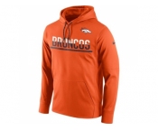 Men's Denver Broncos Nike Sideline Circuit Orange Pullover Hoodie
