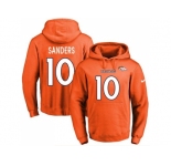 Nike Denver Broncos #10 Emmanuel Sanders Orange Name & Number Pullover NFL Hoodie