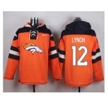 Nike Denver Broncos #12 Paxton Lynch Orange Player Pullover Hoodie