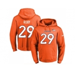 Nike Denver Broncos #29 Bradley Roby Orange Name & Number Pullover NFL Hoodie