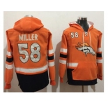 Nike Denver Broncos #58 Von Miller Orange Navy Blue Name & Number Pullover NFL Hoodie
