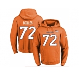 Nike Denver Broncos #72 Garett Bolles Orange Name & Number Pullover NFL Hoodi