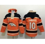 nike nfl jerseys denver broncos #10 sanders black-orange[pullover hooded sweatshirt][sanders]