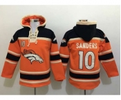 nike nfl jerseys denver broncos #10 sanders black-orange[pullover hooded sweatshirt][sanders]