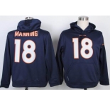 nike nfl jerseys denver broncos #18 manning blue[pullover hooded sweatshirt]