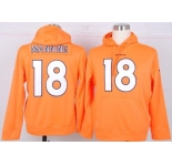nike nfl jerseys denver broncos #18 manning orange[pullover hooded sweatshirt]