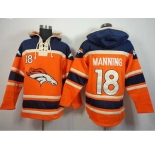 nike nfl jerseys denver broncos #18 peyton manning orange-blue[pullover hooded sweatshirt]