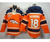nike nfl jerseys denver broncos #18 peyton manning orange-blue[pullover hooded sweatshirt]