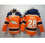 nike nfl jerseys denver broncos #28 ball blue-orange[pullover hooded sweatshirt]