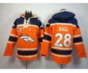 nike nfl jerseys denver broncos #28 ball blue-orange[pullover hooded sweatshirt]