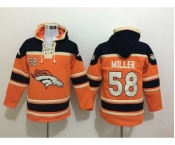 nike nfl jerseys denver broncos #58 miller black-orange[pullover hooded sweatshirt]