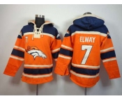 nike nfl jerseys denver broncos #7 john elway blue-orange[pullover hooded sweatshirt]