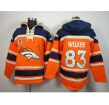 nike nfl jerseys denver broncos #83 welker orange-blue[pullover hooded sweatshirt]