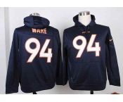 nike nfl jerseys denver broncos #94 ware blue[pullover hooded sweatshirt]