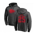Football Kansas City Chiefs #25 LeSean McCoy Ash One Color Pullover Hoodie