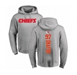 Football Kansas City Chiefs #97 Alex Okafor Ash Backer Pullover Hoodie