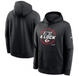 Men's Kansas City Chiefs Black 2023 AFC West Division Champions Locker Room Trophy Collection Pullover Hoodie