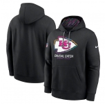 Men's Kansas City Chiefs Black 2024 Crucial Catch Club Pullover Hoodie